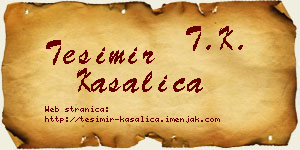 Tešimir Kasalica vizit kartica